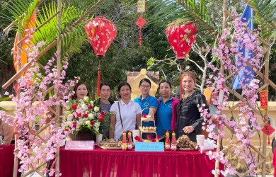 KHÔNG KHÍ VUI TƯƠI HÀO HỨNG TẠI HỘI THI VĂN HÓA ẨM THỰC MỪNG XUÂN TẠI CÔN ĐẢO